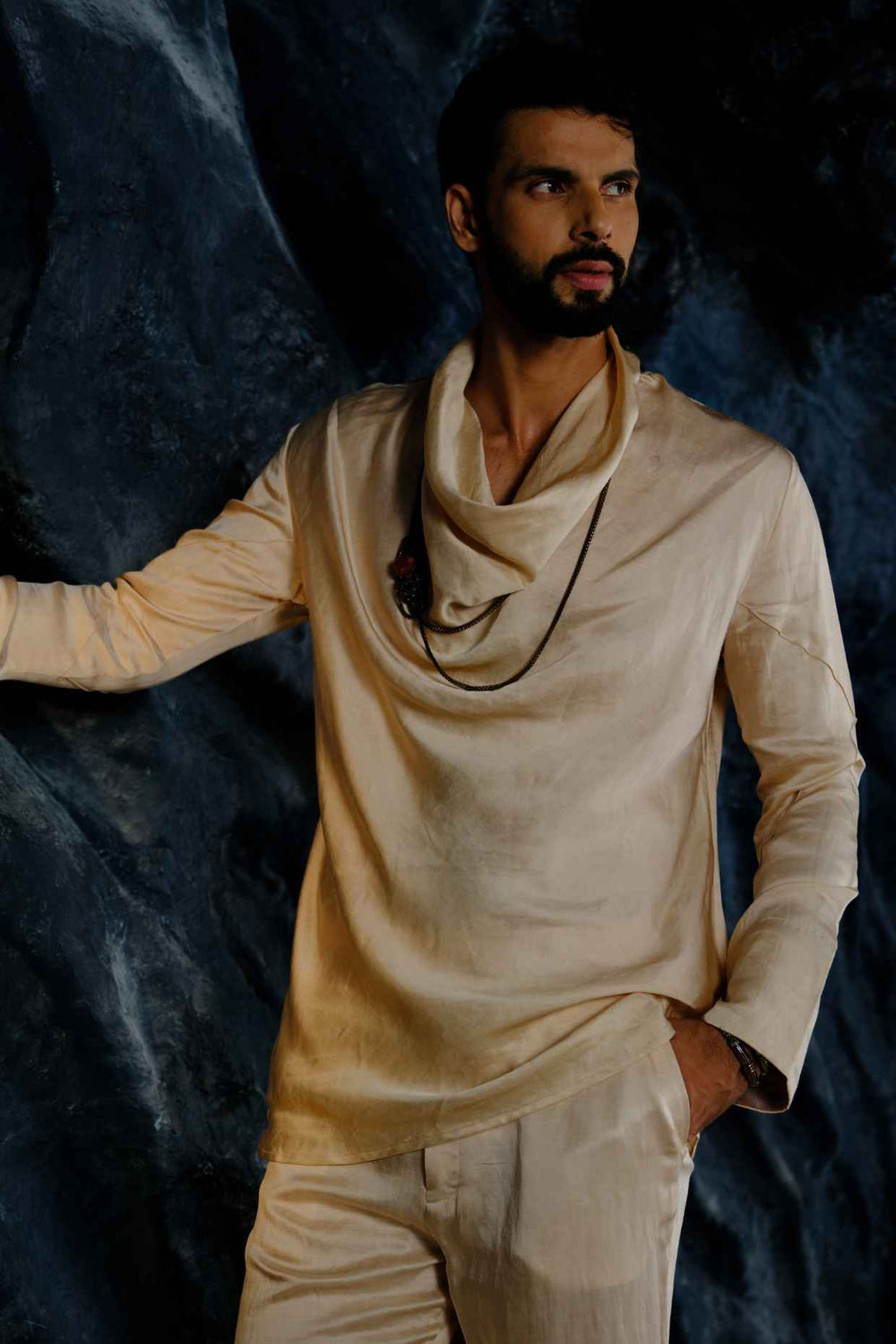 Buttercream Cowl Shirt Set