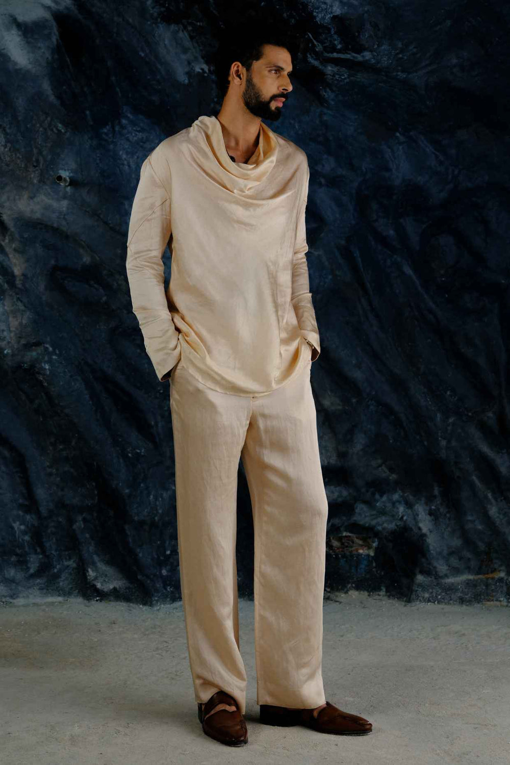 Buttercream Cowl Shirt Set