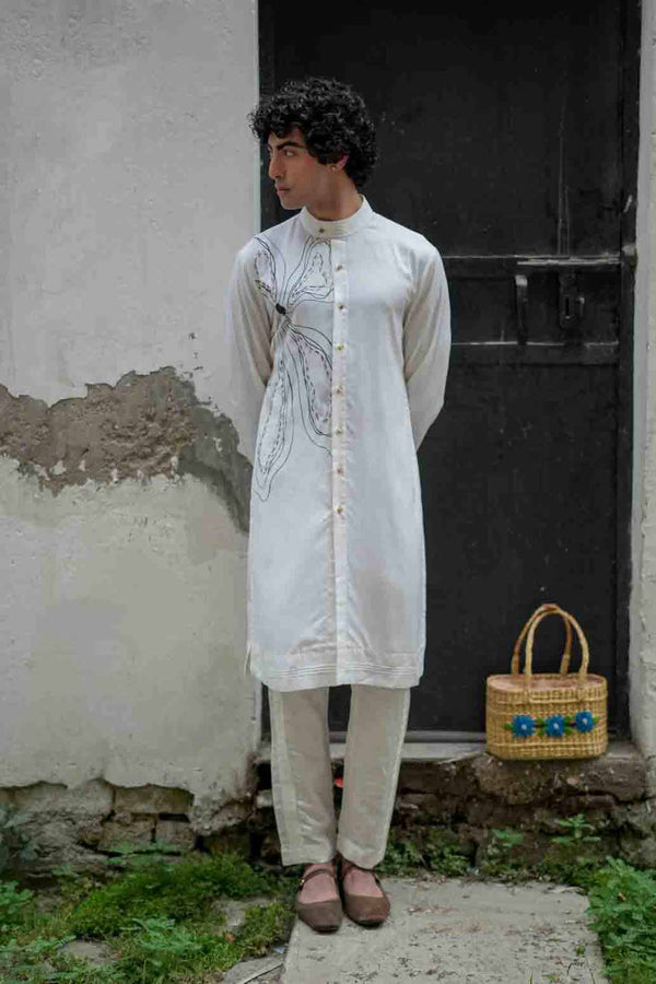 White Bloom Kurta