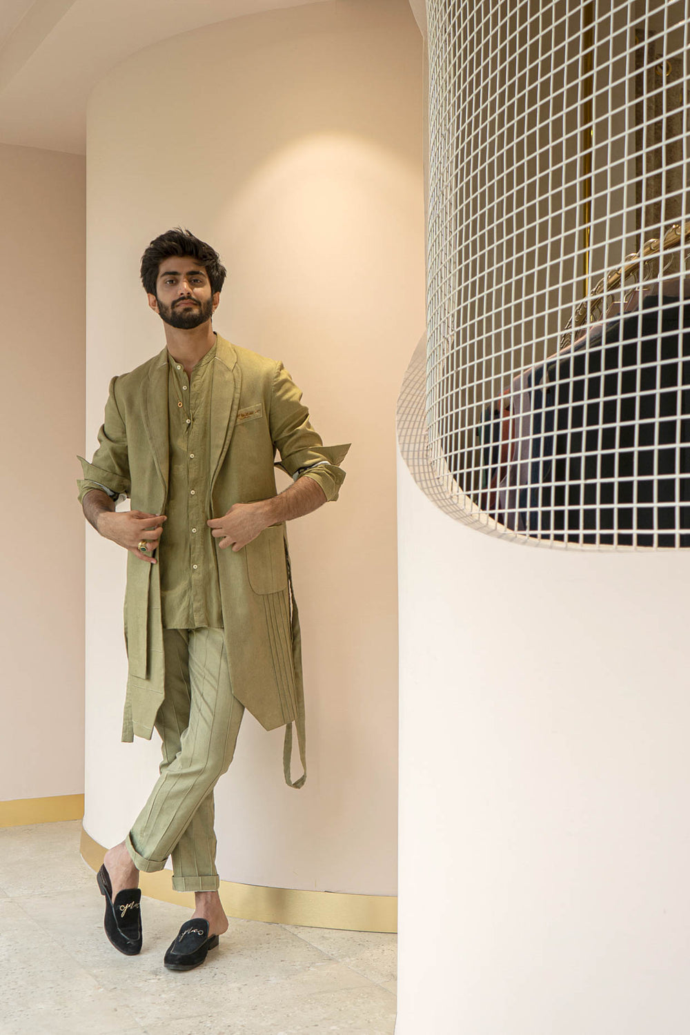 JM Evergreen Overcoat Set