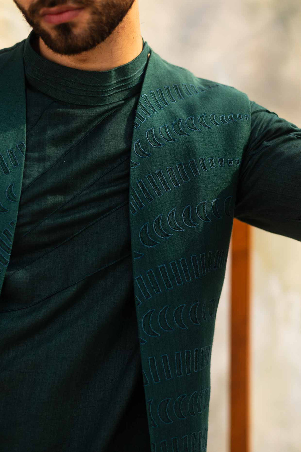 Emerald Green Shrug Set