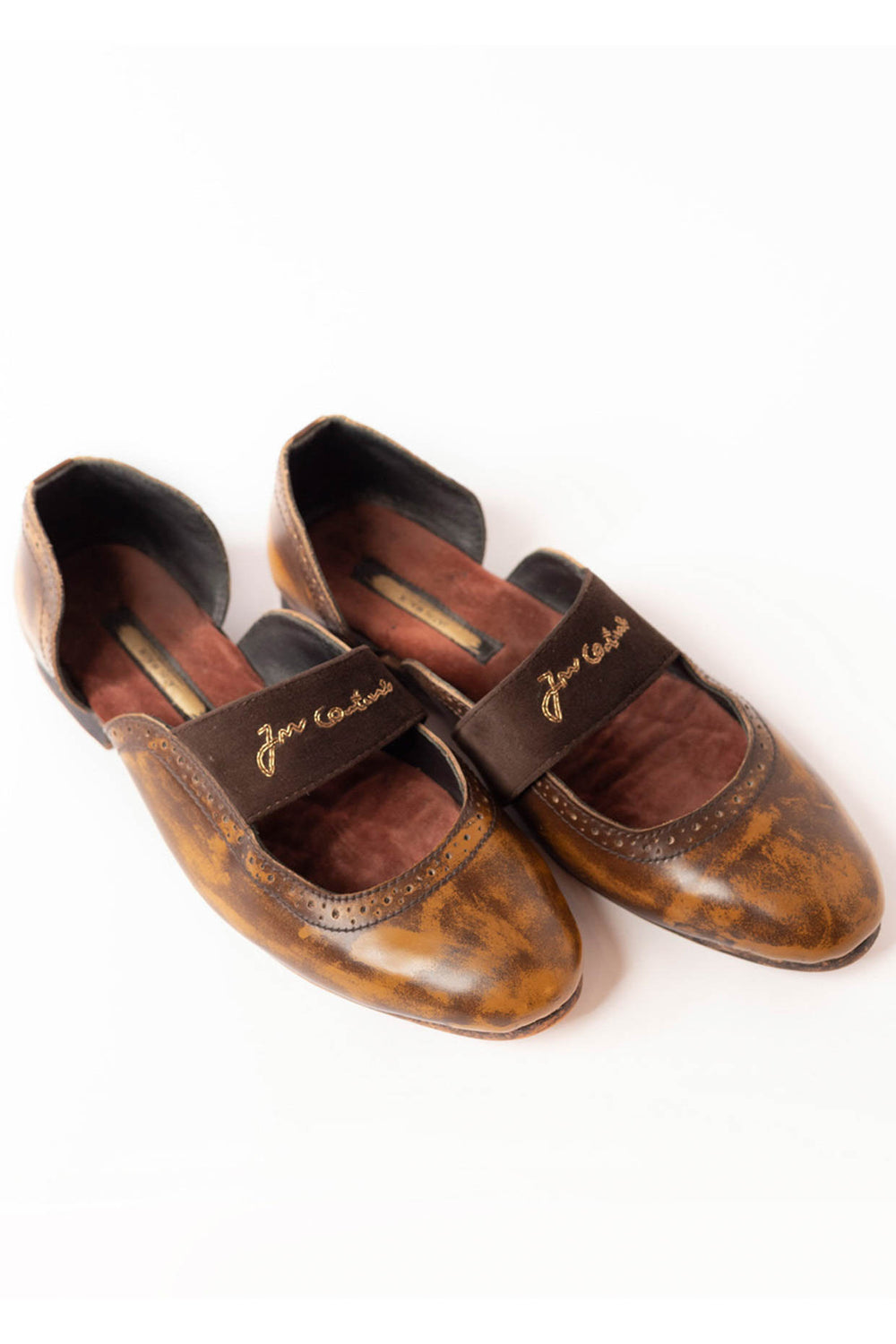 Monk Strap Tan Color Peshawari