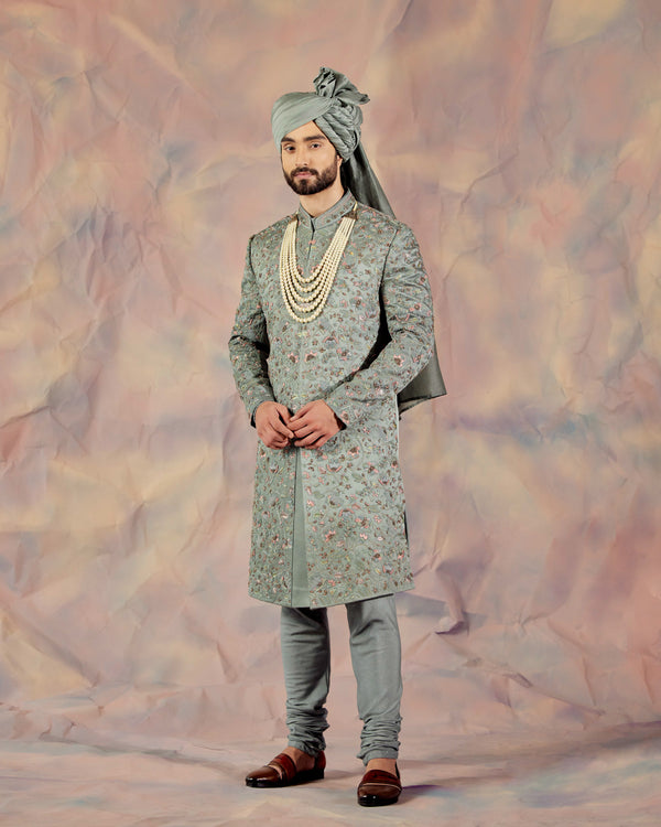 The Grey Saga Sherwani Set