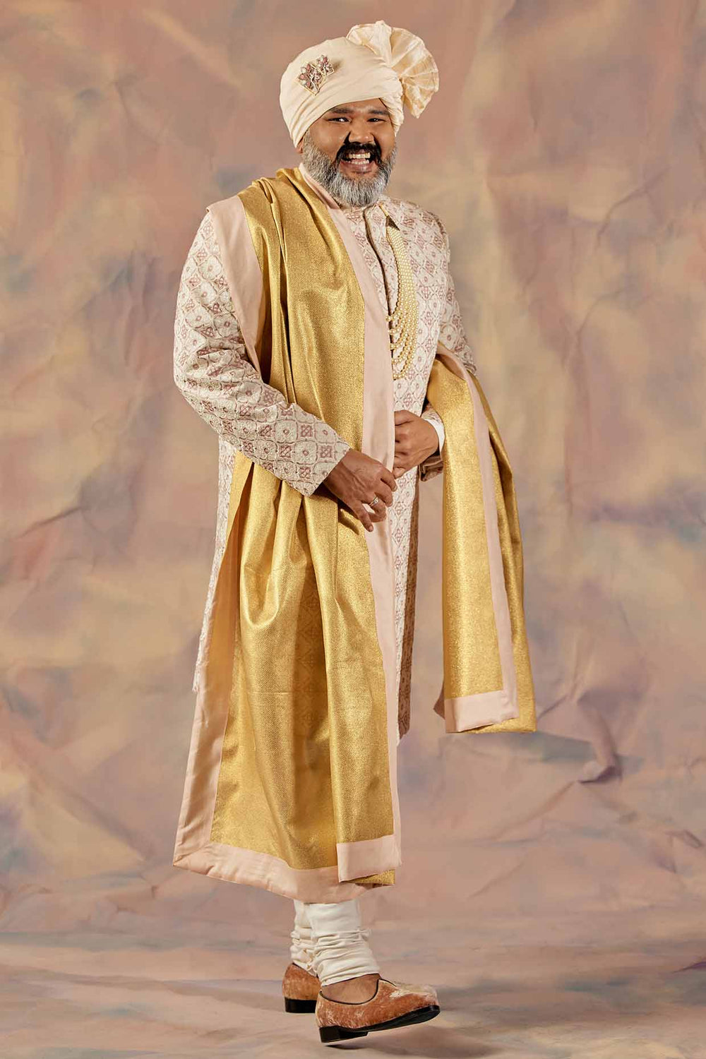 JMC Block Sherwani Set