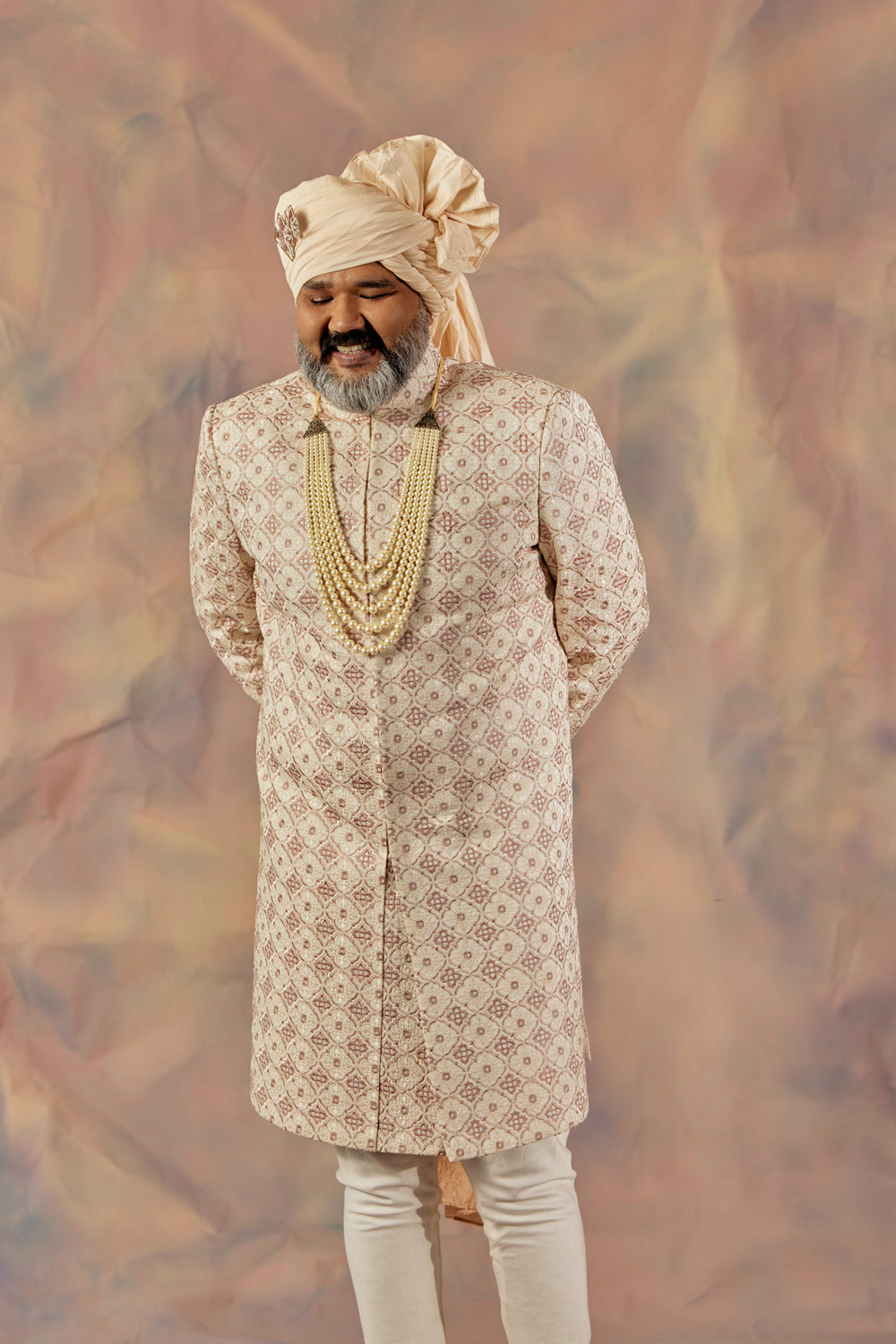 JMC Block Sherwani Set