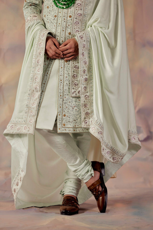 The Blue Momentum Sherwani Set