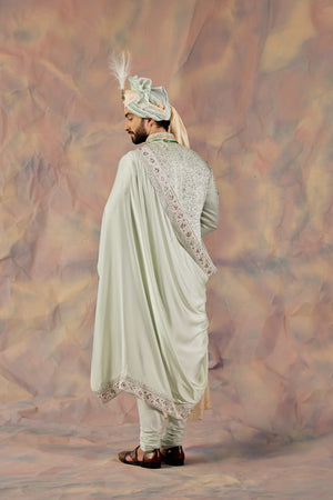 The Blue Momentum Sherwani Set