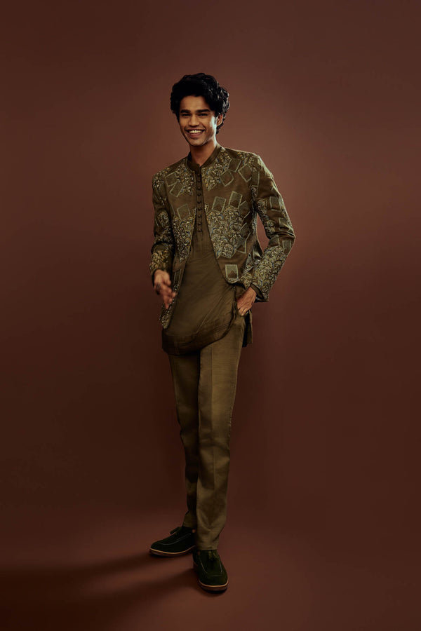 Babil Khan in The Olives Short Jacket Set