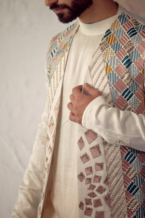 Phulkari Shrug Set