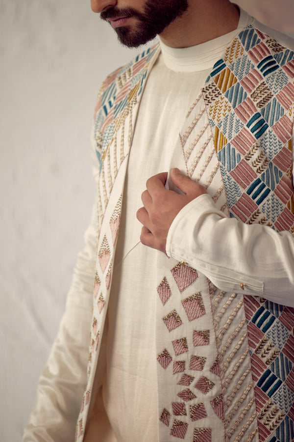 Phulkari Shrug Set
