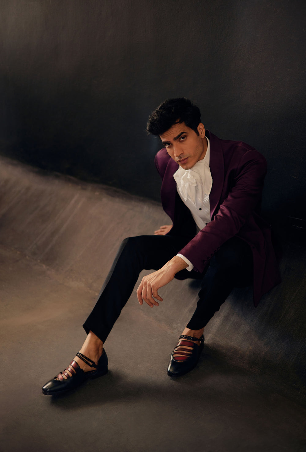 Coral Wine Tux
