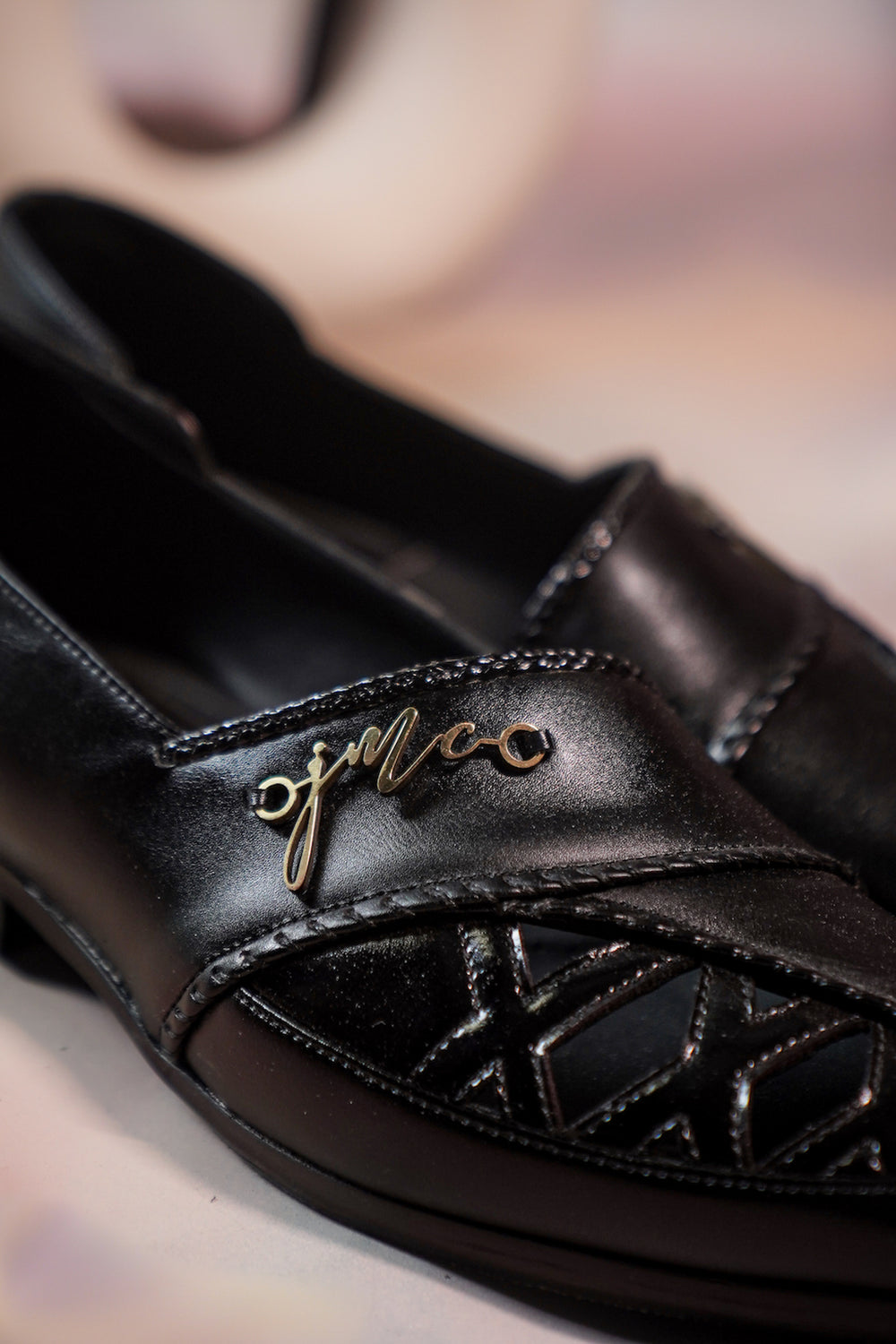 Black Braided Loafers