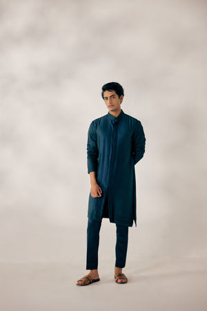 Peacock Blue Kurta Set