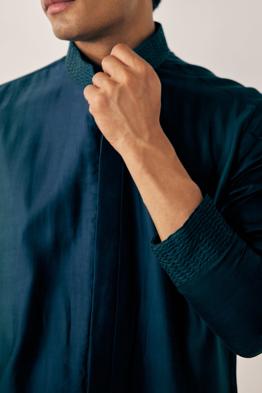 Peacock Blue Kurta Set