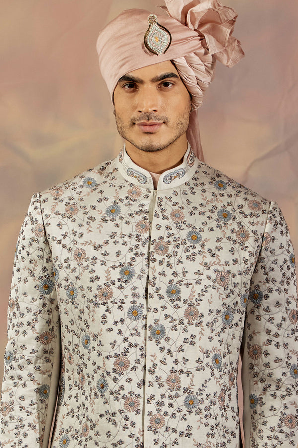 Silver Lining Sherwani Set