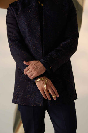 Celestial Long Bandhgala Set