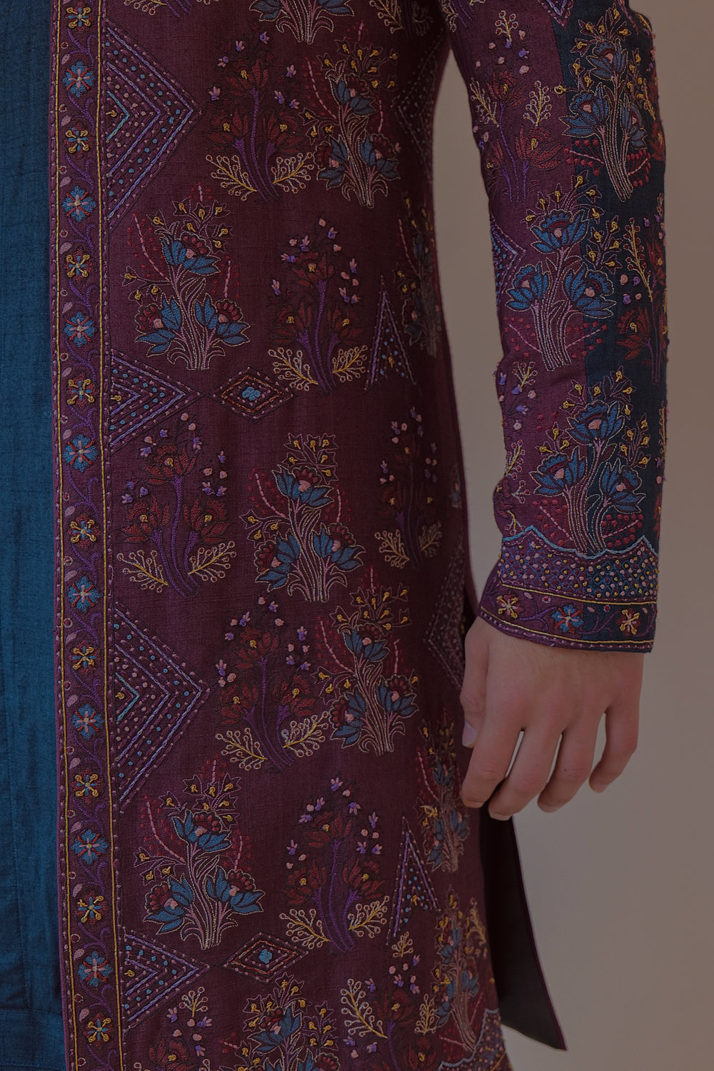 Midnight and Wine Contemporary Jacket Set