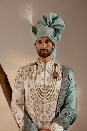 Opaline Sherwani Set