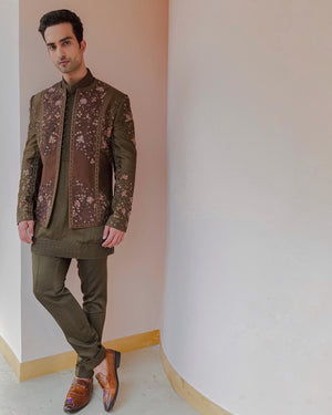 The Dolce Brown Short Jacket Set