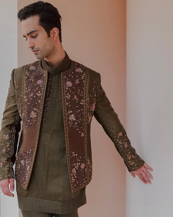 The Dolce Brown Short Jacket Set