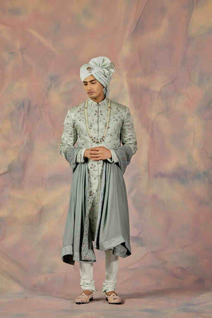 Eau De Nil Sherwani Set