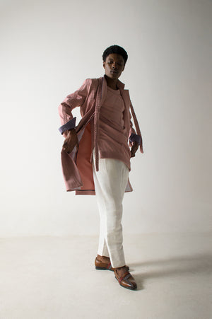 Mr. Pink Overcoat Set