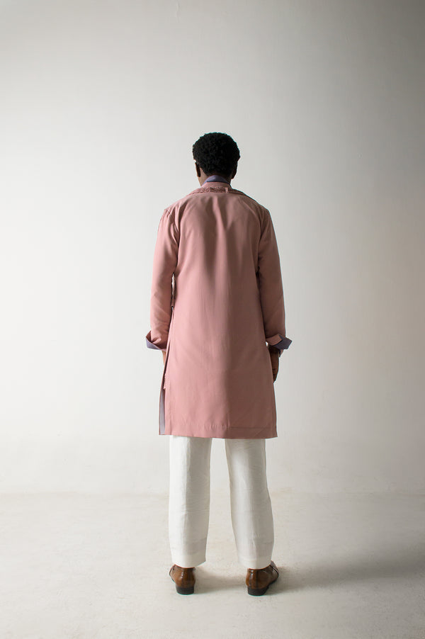 Mr. Pink Overcoat Set