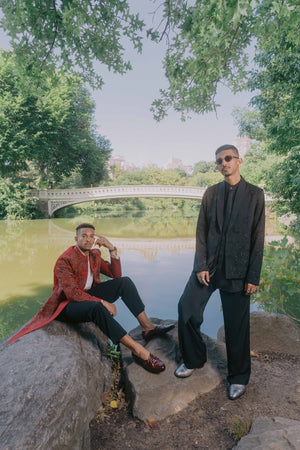 Crimson Lake Contemporary Jacket Set
