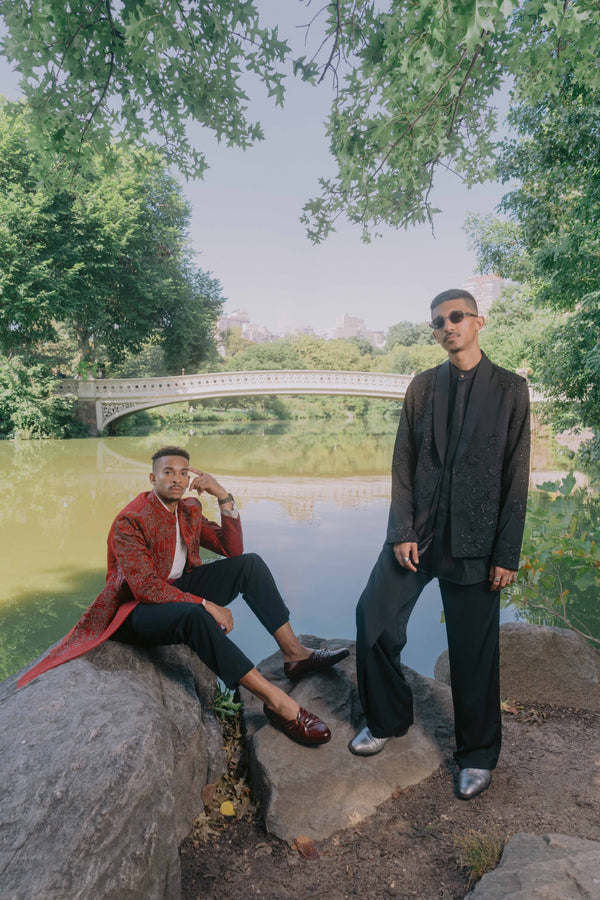 Crimson Lake Contemporary Jacket Set