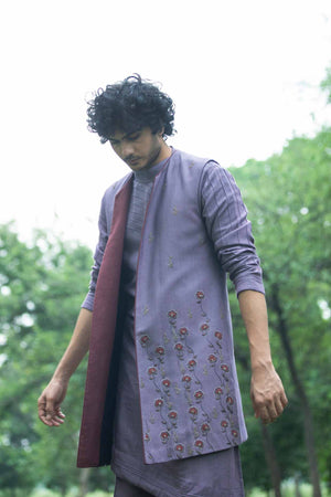 English Purple Shrug Set