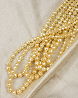 Pearl Royale white pearl multi layered mala