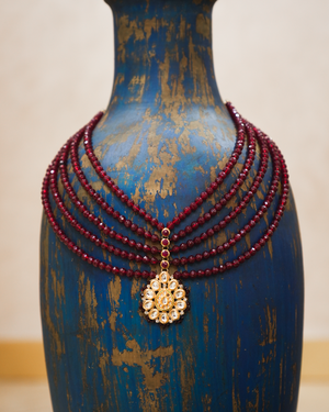 Ruhaan Mala handmade semi precious stone layered mala