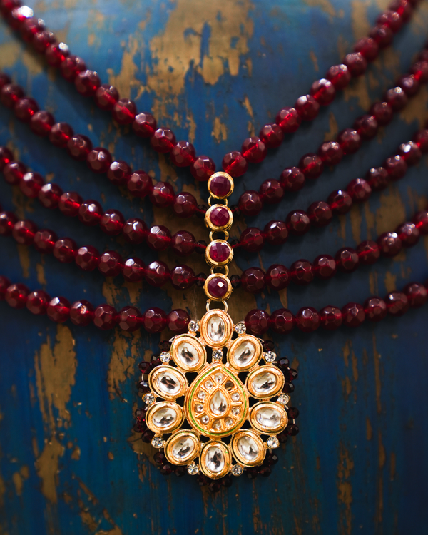 Ruhaan Mala handmade semi precious stone layered mala