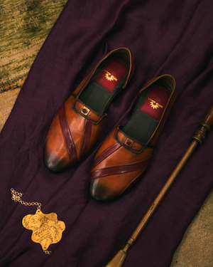 Sienna Tan Brown Ombre Leather Handcrafted Shoes