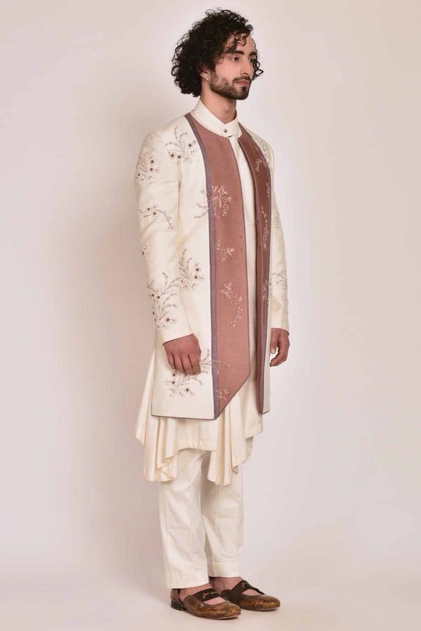 Colorblock Ivory Contemporary Jacket